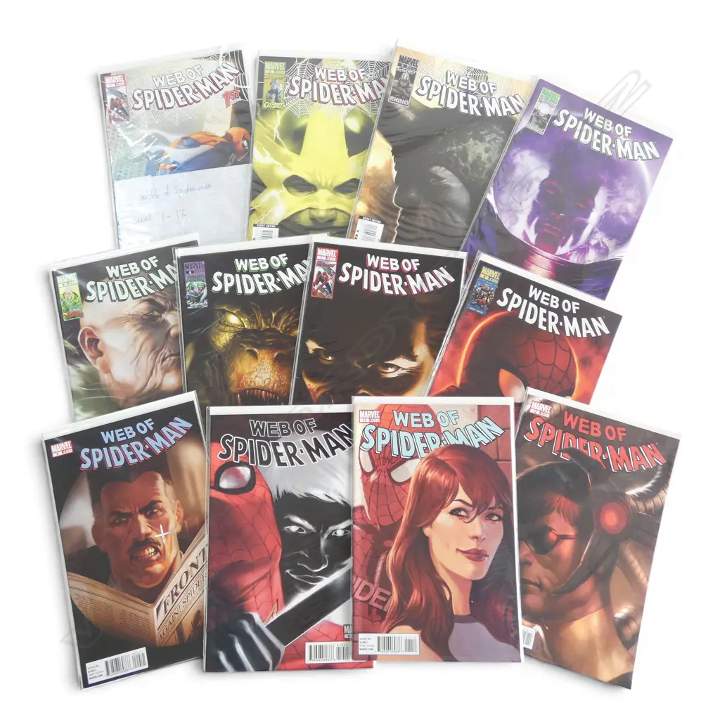 MARVEL WEBB OF SPIDER-MAN 1-12 Image 1++