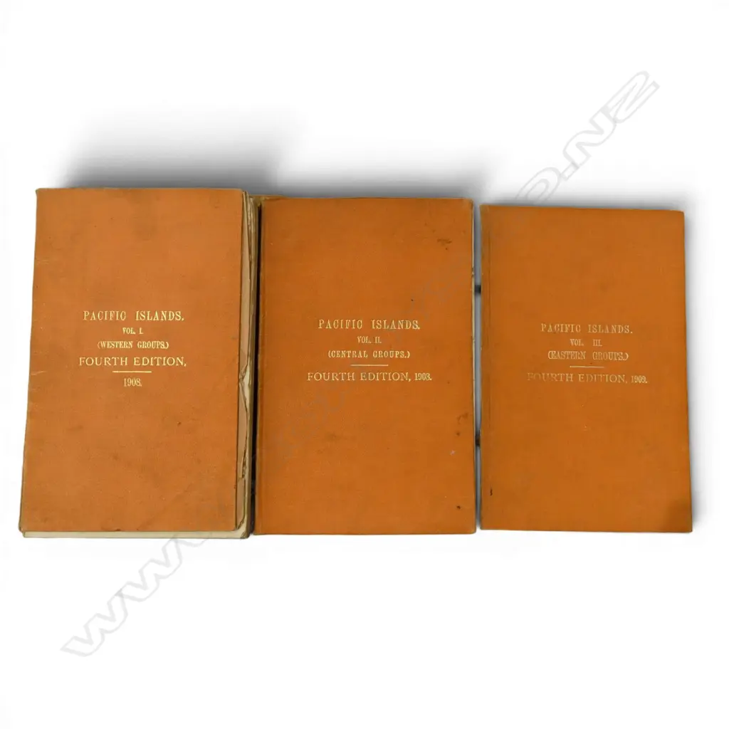 3 VOL. SET 1908-1909 PACIFIC ISLAND BOOKS SAILING DIRECTIONS & SUPPLEMENTS  Image 1++