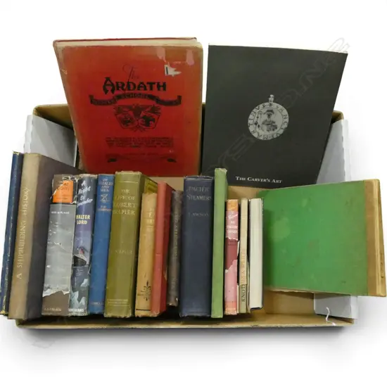 17 BOOKS SHIP BUILDING, PACIFIC STEAMERS, GREAT FLIGHTS, NAPIER ETC 