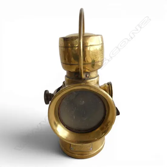 REWIRED VINTAGE KING OF THE ROAD BRASS CAR HEADLIGHT H230MM