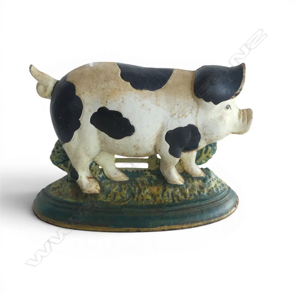 CAST IRON PIG DOOR STOP, L.320MM H.210MM Image 1++