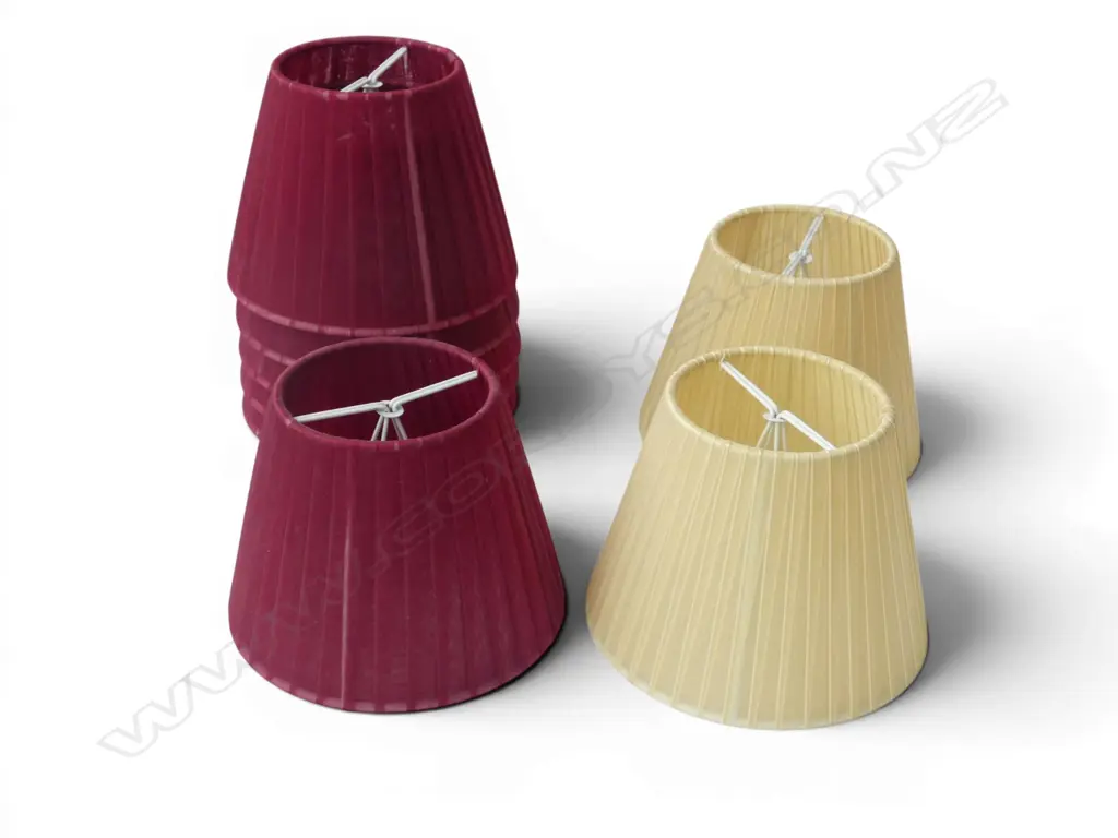 8 ASSORTED CHANDELIER LIGHT SHADES Image 1++