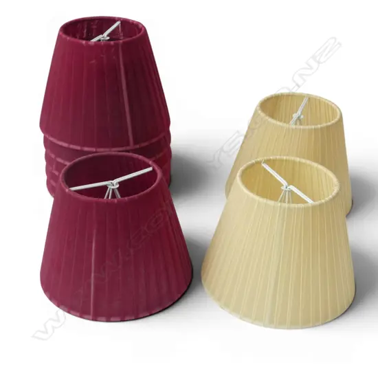 8 ASSORTED CHANDELIER LIGHT SHADES