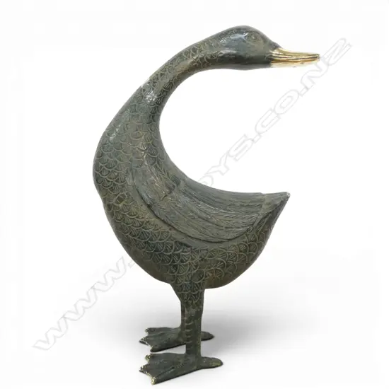 BRASS DUCK H.370mm BRONZE FINISH