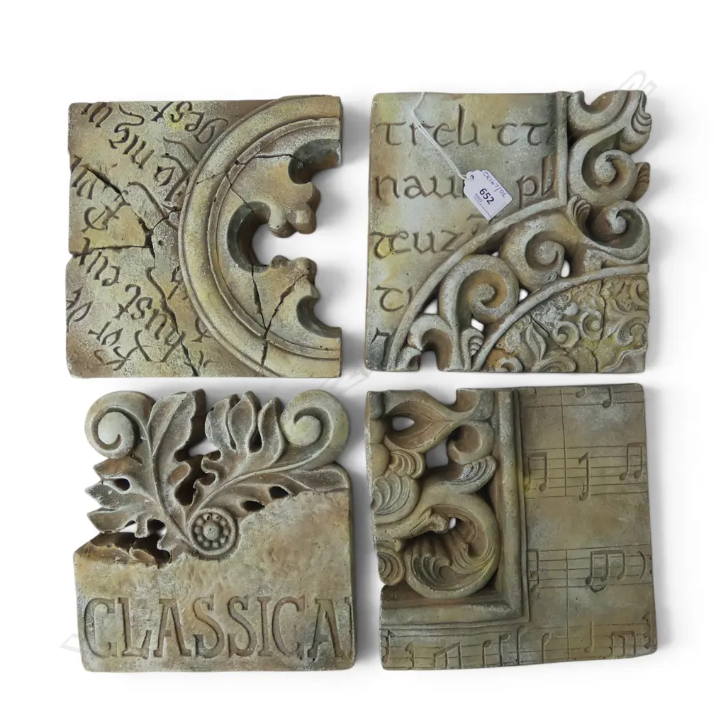 4 DECORATIVE TILES 210x210mm Image 1++