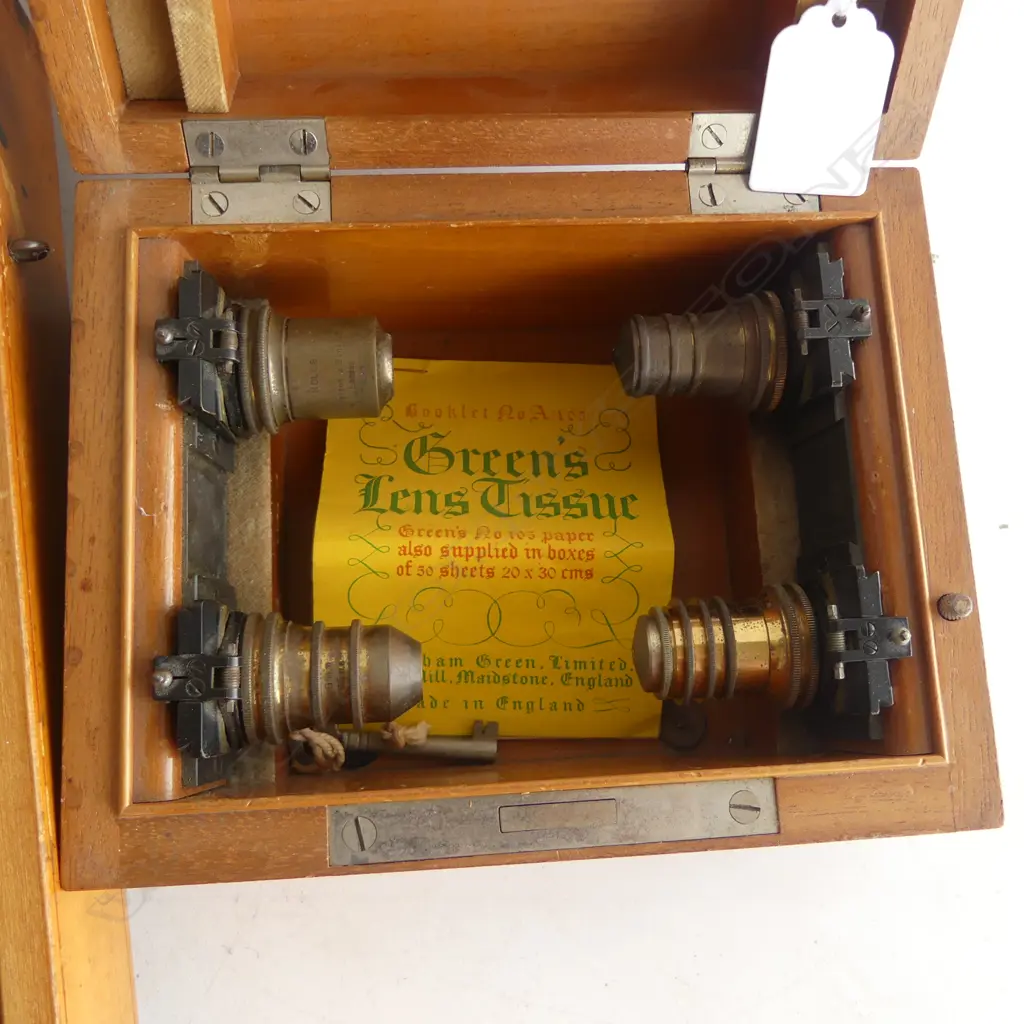 BOXED CASELLA LONDON No.35 THERMOMETER W.515mm + LENS BOX Image 1++