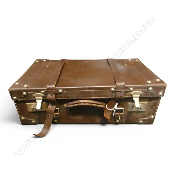 LEATHER SUITCASE W.610mm
