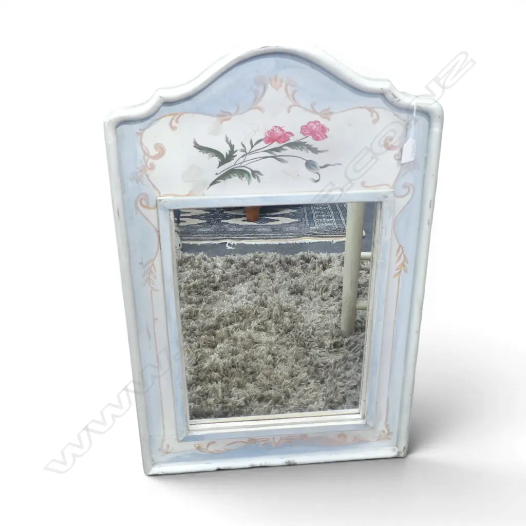 MIRROR IN HAND PAINTED FRENCH FRAME 760x480mm Image 1++