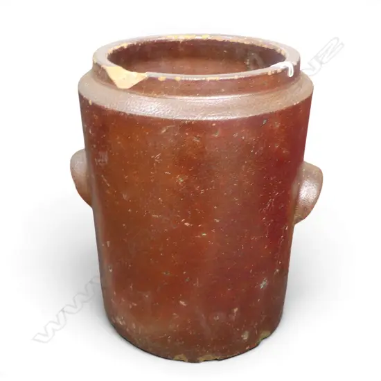 SALT GLAZED CROCK H.365mm CHIPS