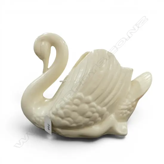 LRG CROWN LYNN CREAM SWAN, H.210mm, mark to base, faint star hairline to base