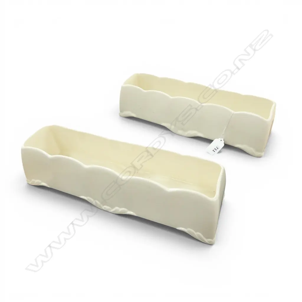 PR CROWN DEVON MANTLE VASES, L.300mm Image 1++