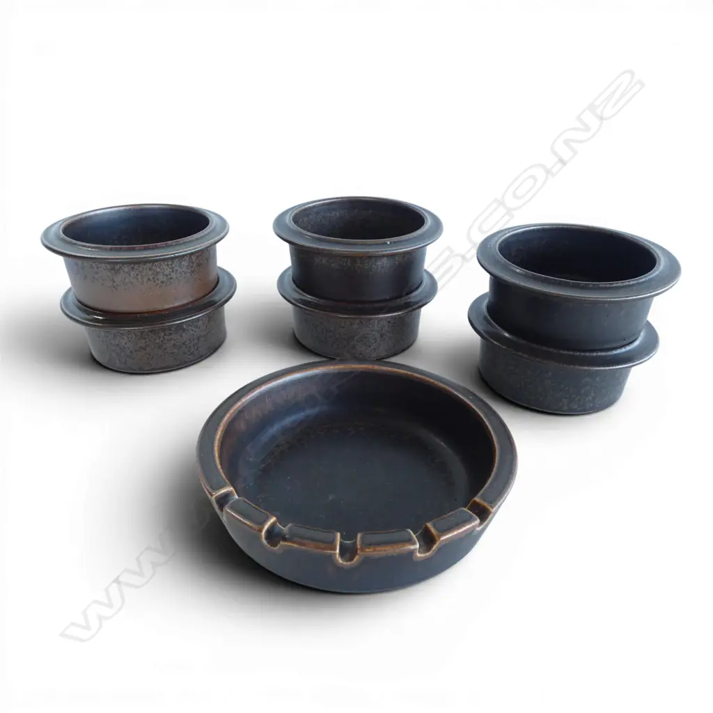 6 ARABIA FINLAND RAMEKINS + ASHTRAY Dia.160mm Image 1++