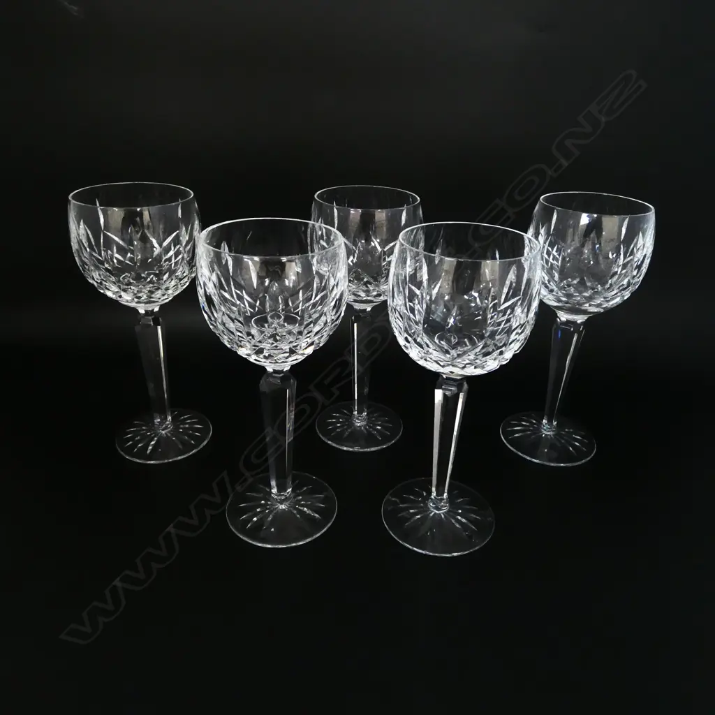 5 WATERFORD WINE GLASSES H.190mm Image 1++