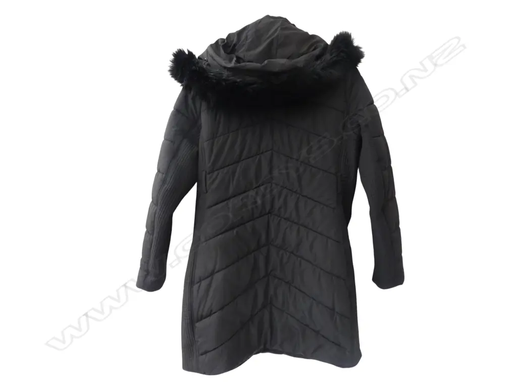 WITCHERY HOODED 3/4 JACKET SIZE 14 Image 1++