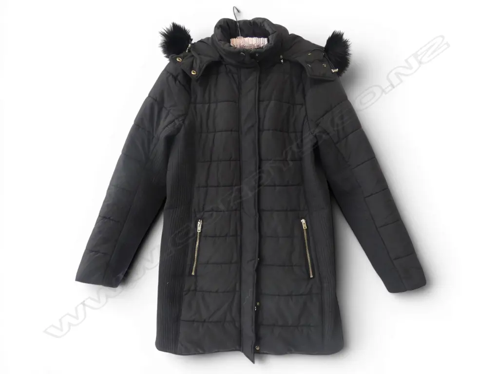 WITCHERY HOODED 3/4 JACKET SIZE 14 Image 1++