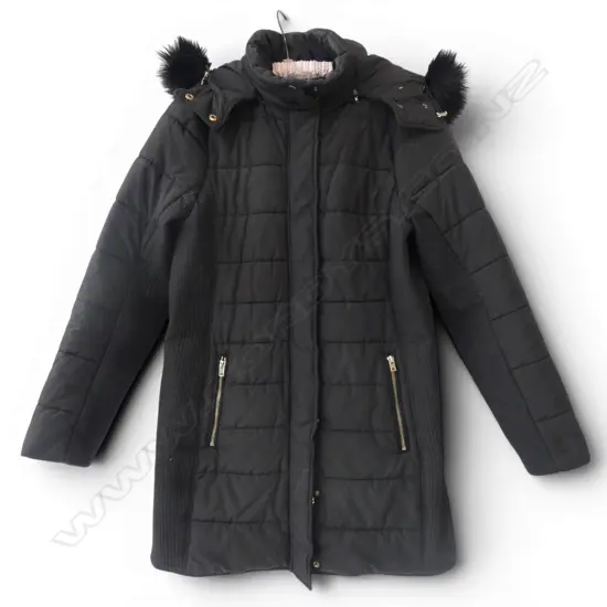 WITCHERY HOODED 3/4 JACKET SIZE 14