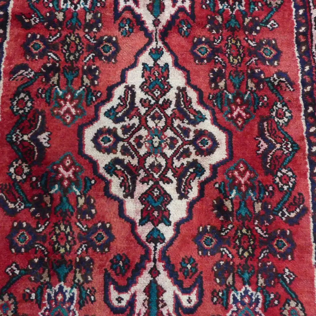 HAND KNOTTED WOOL PILE RUG 2540x1080mm Image 1++