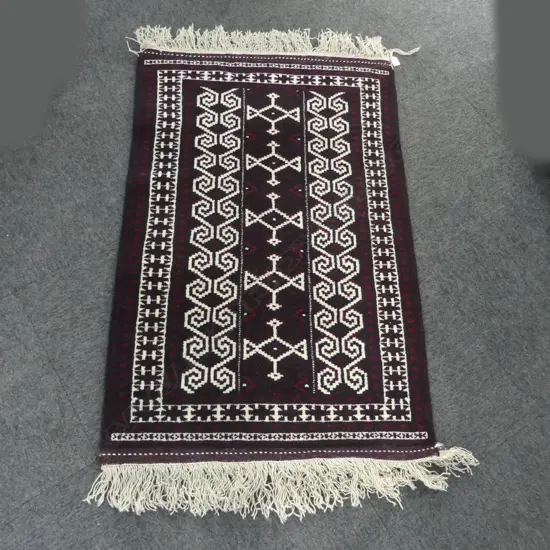 HAND KNOTTED WOOL PILE BALUCHI RUG 1290x840