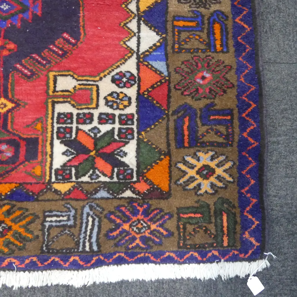 HAND KNOTTED WOOL PILE RUG 1450x1000mm Image 1++