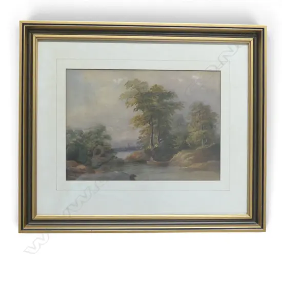 19thC. ARTIST UNKNOWN, CHELTENHAM UK, WATERCOLOUR, PARTIALORIGINAL LABEL VERSO 230x325mm