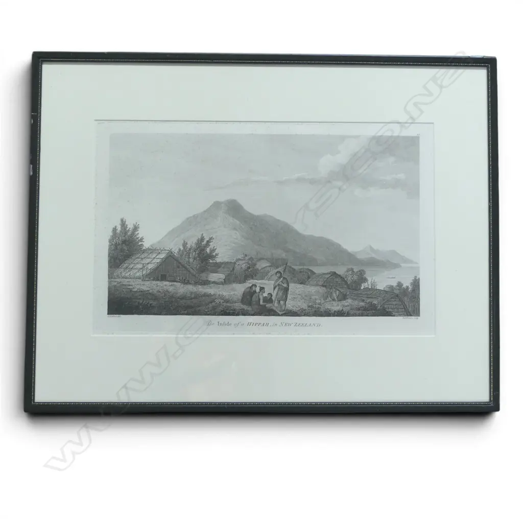 J. WEBER, 'INSIDE A HIPPAH' ENGRAVING, 255 X 410mm (some foxing) Image 1++