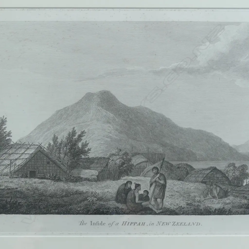 J. WEBER, 'INSIDE A HIPPAH' ENGRAVING, 255 X 410mm (some foxing) Image 1++