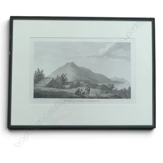 J. WEBER, 'INSIDE A HIPPAH' ENGRAVING, 255 X 410mm (some foxing)