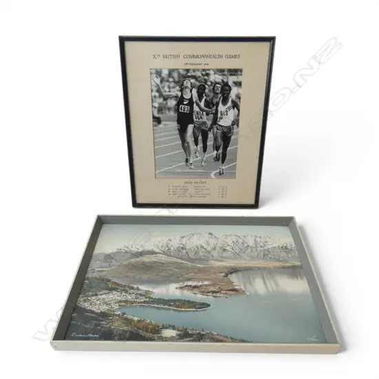WHITES AVIATION PHOTO OF QUEENSTOWN 250x390mm + PHOTO OF FILBERT BAYI & JOHN WALKER  