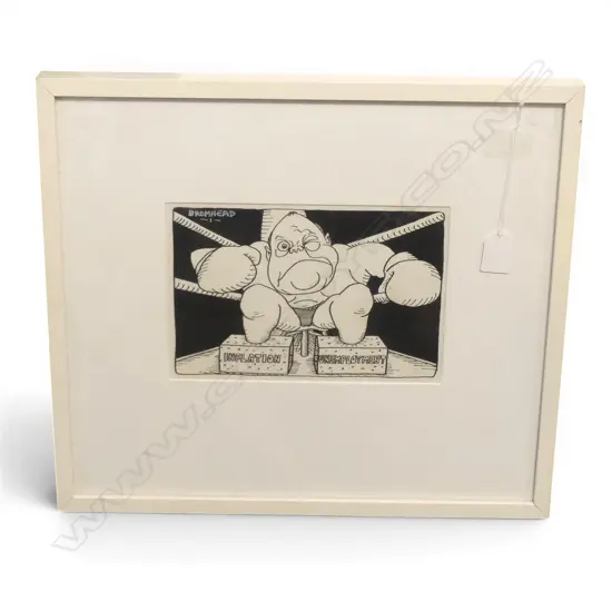 BROMHEAD CARTOON 'INFLATION / UNEMPLOYMENT' 155x230mm