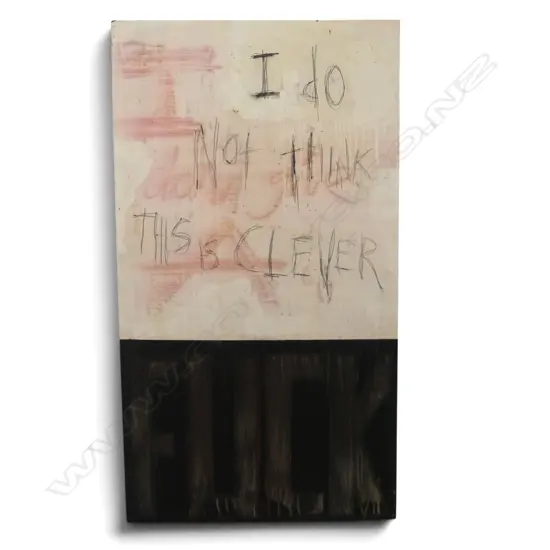 ARTIST UNKNOWN ACYRLIC ON BOARD I DO NOT THINK THIS IS CLEVER  900 X 500 MM