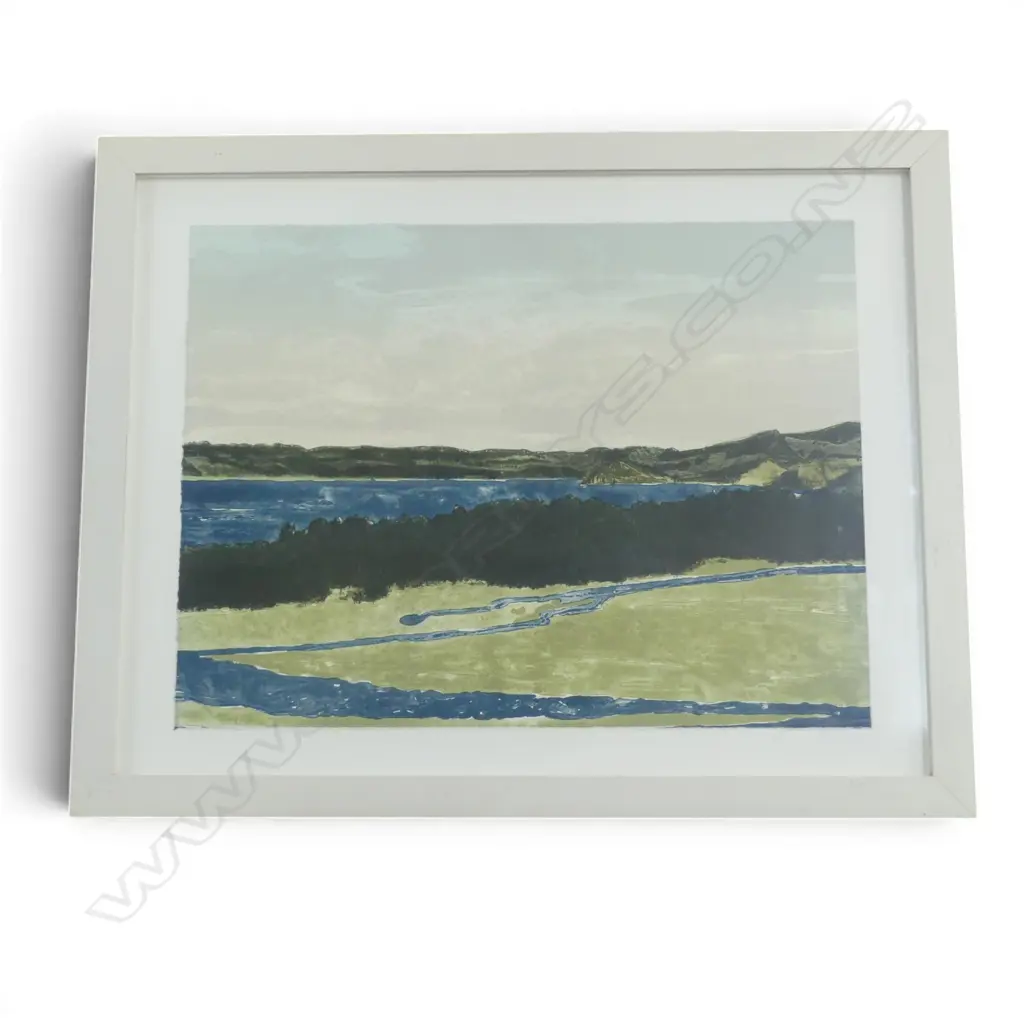 KYLIE RUSK 'WHANANAKI NORTH 4PM' STONE LITHOGRAPH 1/7 500x660mm Image 1++