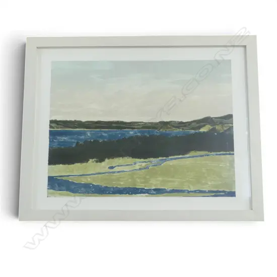 KYLIE RUSK 'WHANANAKI NORTH 4PM' STONE LITHOGRAPH 1/7 500x660mm