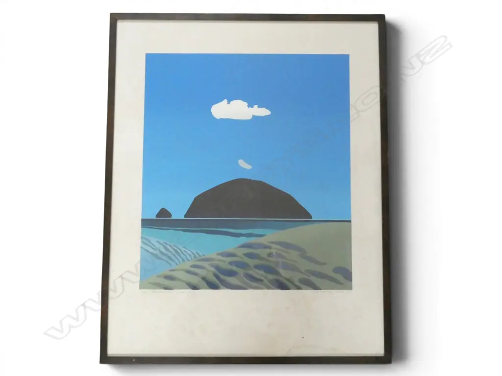 MALCOLM WARR, FISHERMAN'S ISLAND, SCREENPRINT Ed. 6/24, SIGNED & DATED '72, 675x535mm Image 1++