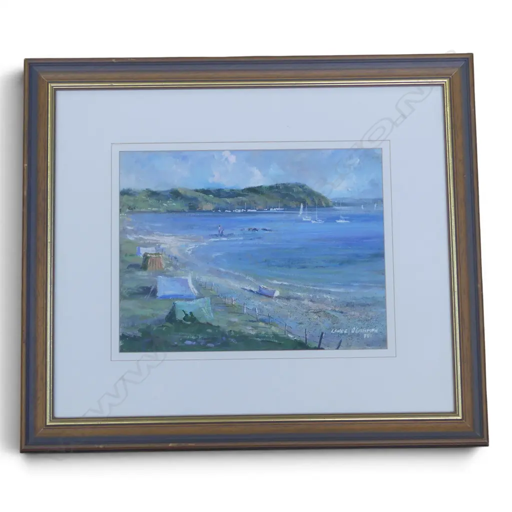 LANCE O'GORMAN, BEACH CAMPING, OIL, 260x340mm Image 1++