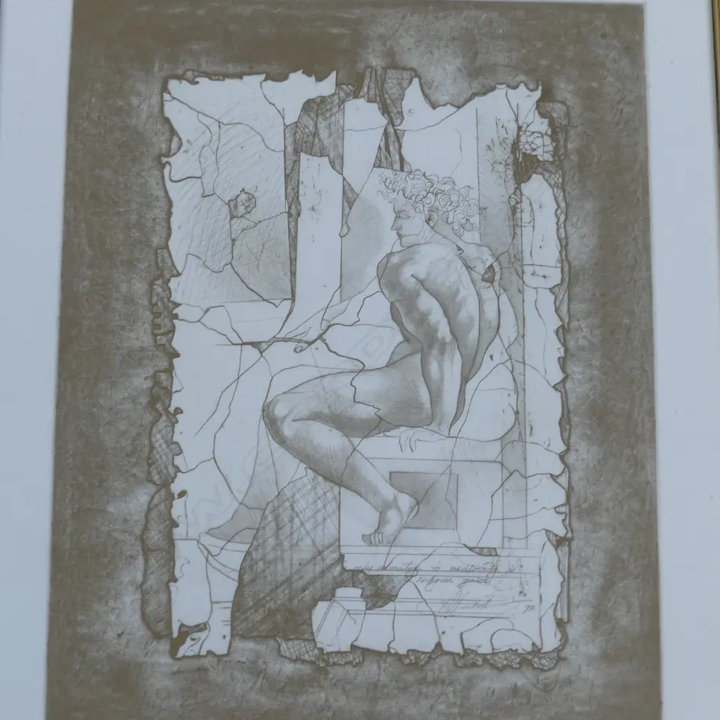 P. HACKETT 'THE RESTORATION' PRINT 1/1 1998 700x550mm Image 1++