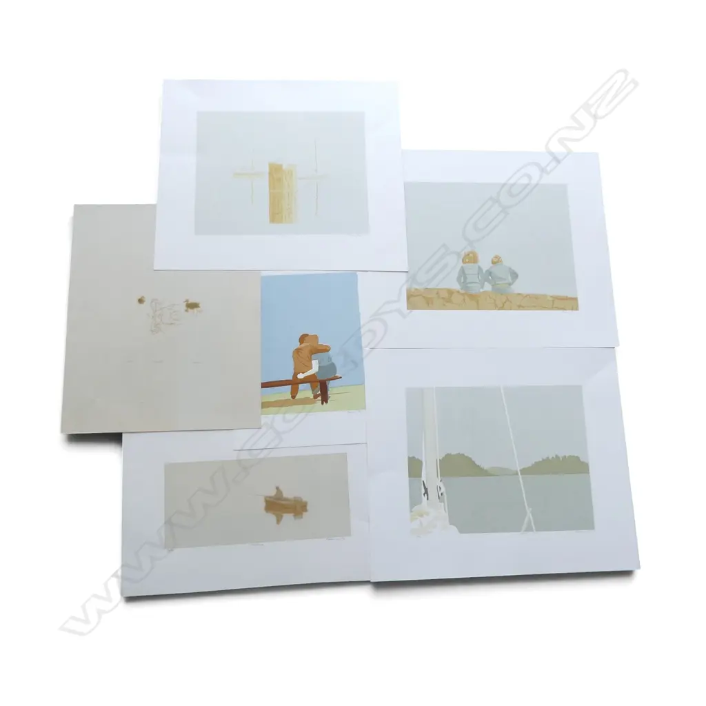 COLLECTION OF 5 NUMBERED SCREEN PRINTS SIGNED REBECCA DAWSON Image 1++