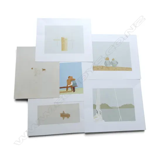 COLLECTION OF 5 NUMBERED SCREEN PRINTS SIGNED REBECCA DAWSON