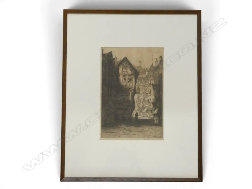 WILLIAM RENISON, EARLY 20thC ETCHING, 280x190mm Image 1++