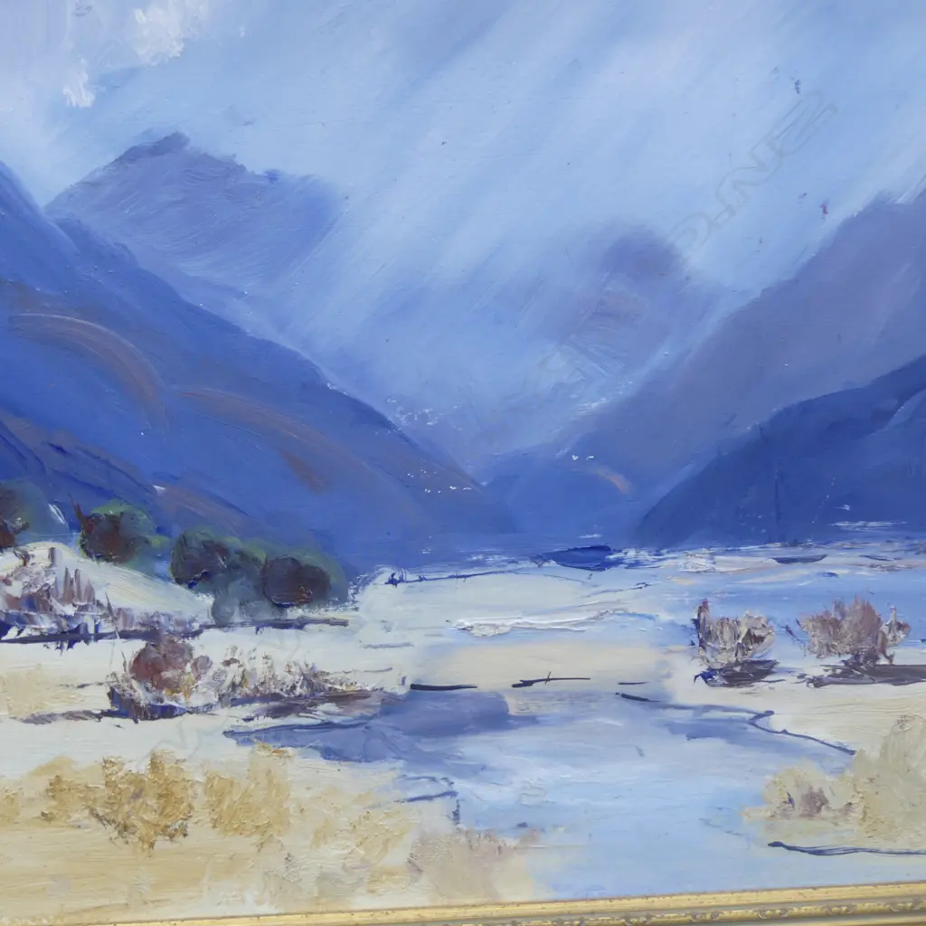 M.P. BONY, UNTITLED SCAPE, OIL ON BOARD, 370x490mm Image 1++