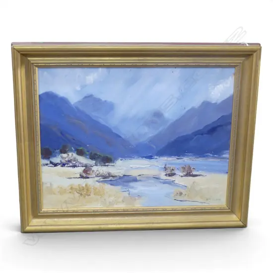 M.P. BONY, UNTITLED SCAPE, OIL ON BOARD, 370x490mm