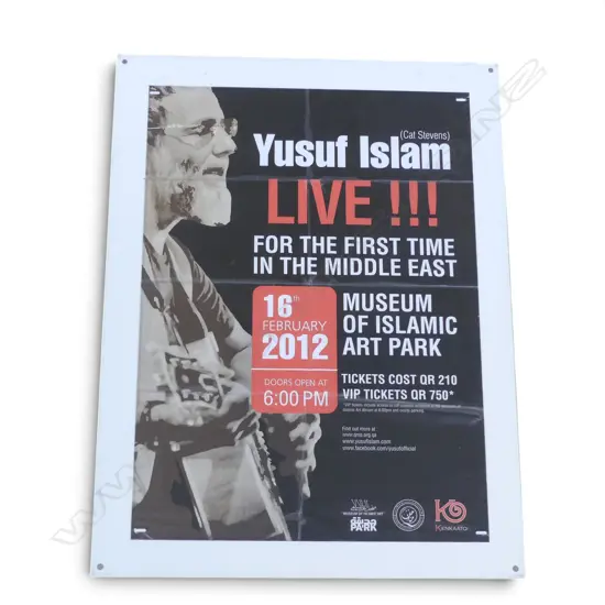 CAT STEVENS CONCERT POSTER 700X500MM