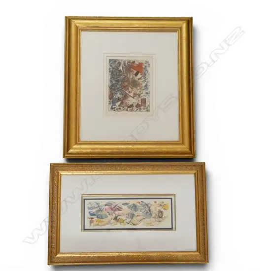 2 JOSEPH BAU (1920-2022) UNTITLED WCs 90x290, 220x170mm