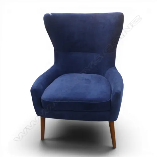 MODERN BLUE WING CHAIR 1000 mm H