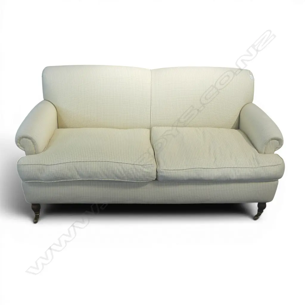 DESIGNERS COLLECTION SOFA, FADED WOOL UPHOLSTERY 1800x850x900mm Image 1++