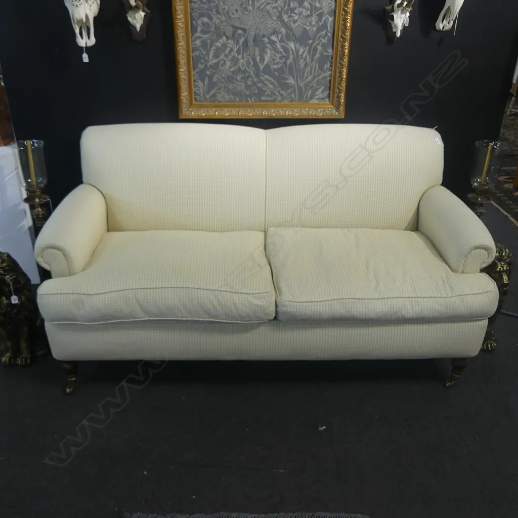 DESIGNERS COLLECTION SOFA, FADED WOOL UPHOLSTERY 1800x850x900mm Image 1++