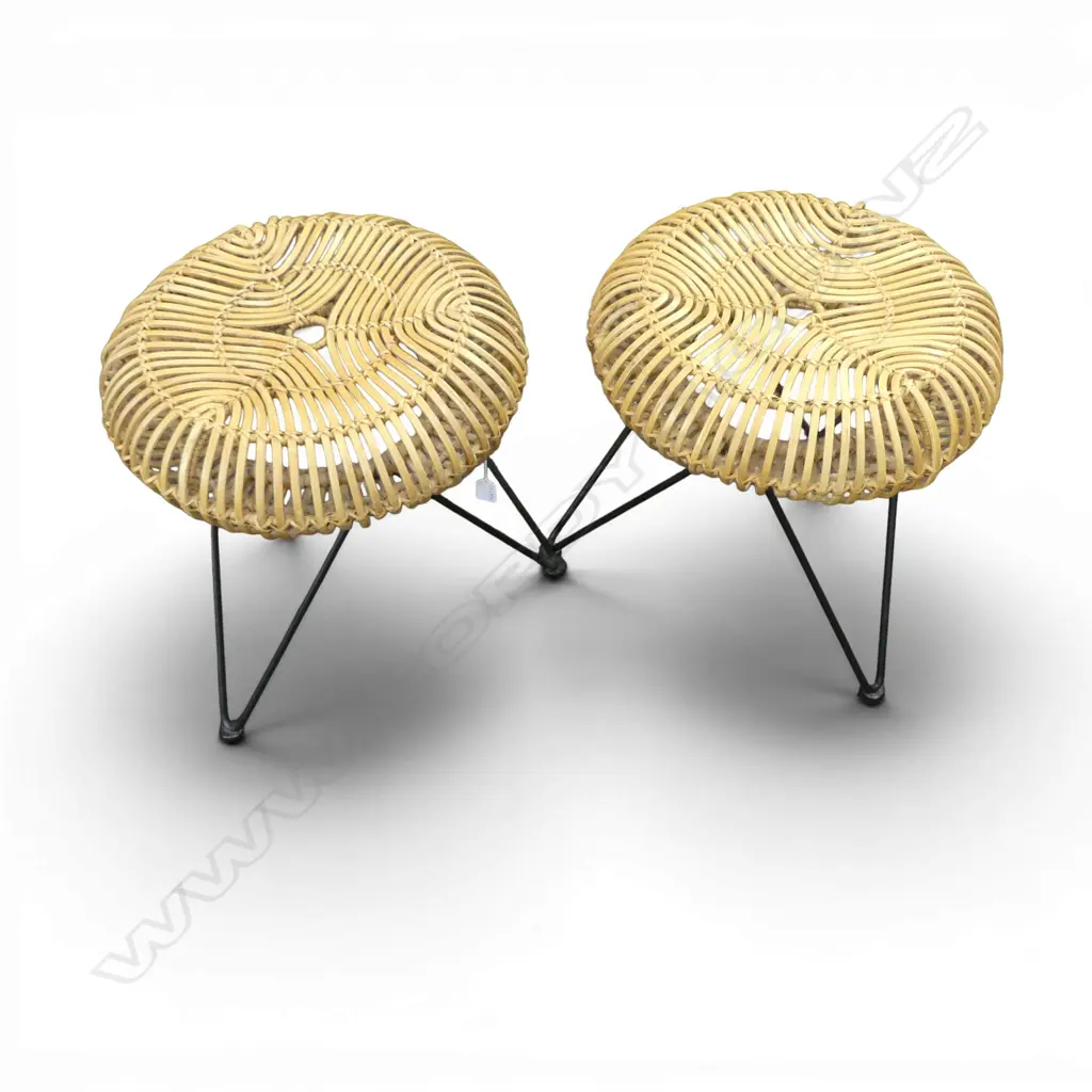 TWO CANE STOOLS H.450mm Image 1++