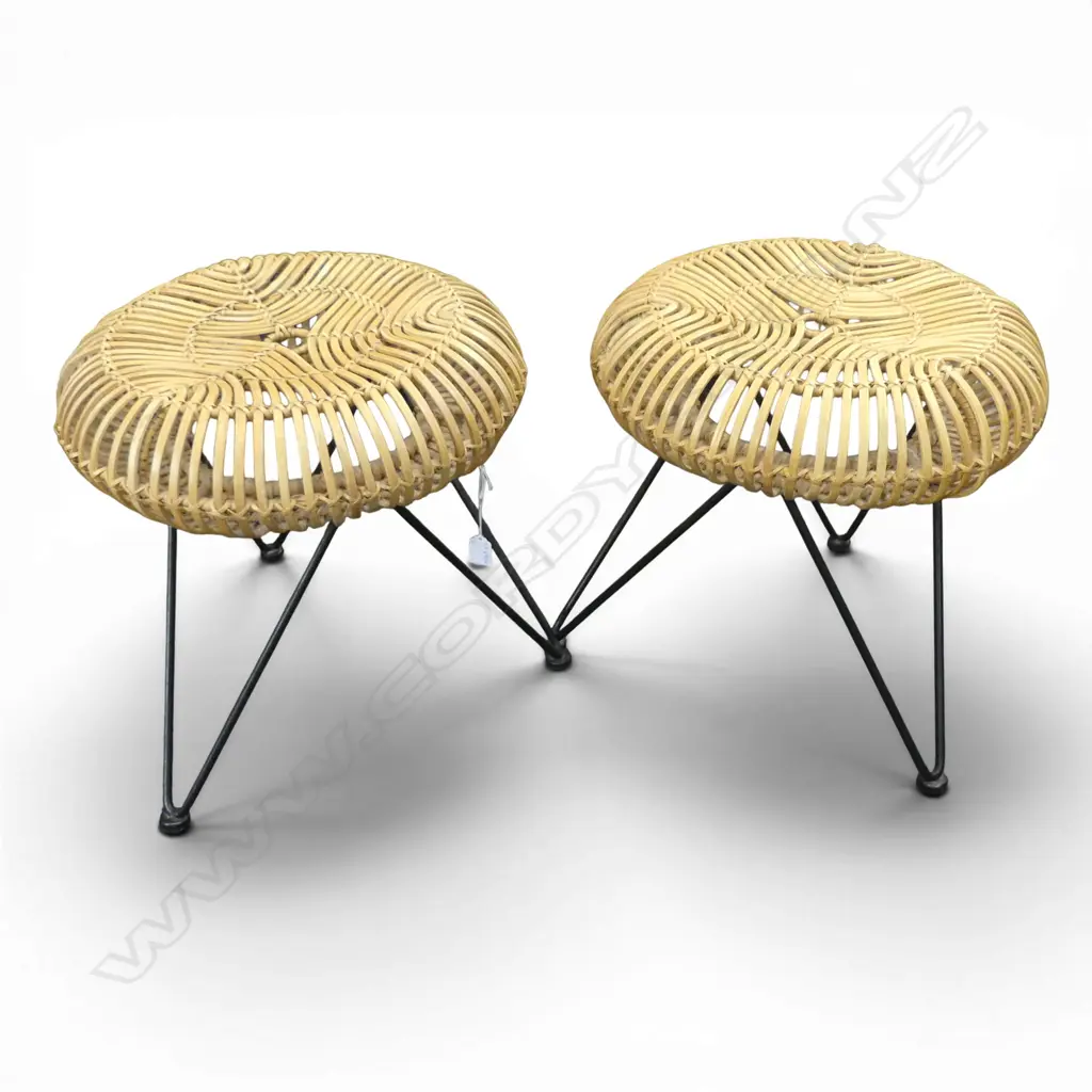 TWO CANE STOOLS H.450mm Image 1++