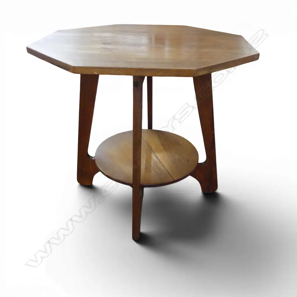 OCTOGONAL ARTS AND CRAFTS SIDE TABLE, 650 X 730MM Image 1++