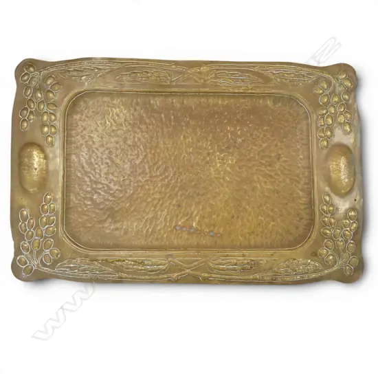 ARTS & CRAFTS BRASS TRAY 350x550mm