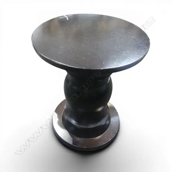 EBONISED SIDE TABLE H.540mm, 450mm dia